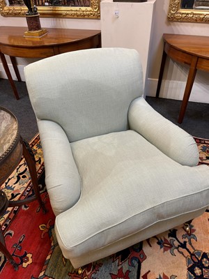 Lot 41 - A pair of upholstered armchairs by George Smith