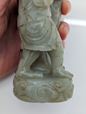 Lot 58 - A Chinese jade group