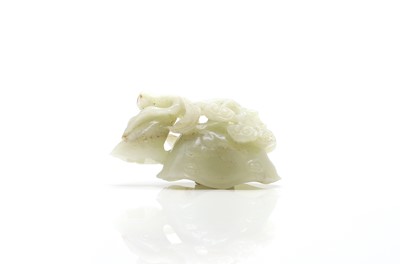 Lot 60 - A Chinese jade carving