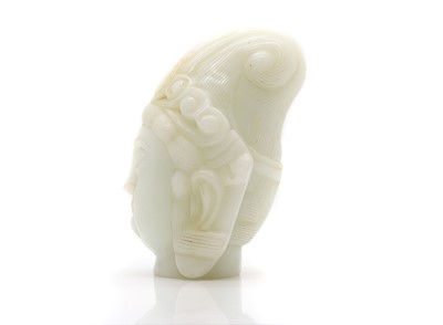 Lot 57 - A Chinese jade carving