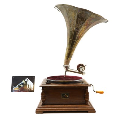 Lot 213 - A HMV style gramophone