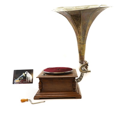 Lot 213 - A HMV style gramophone