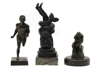 Lot 180 - Two bronze figures