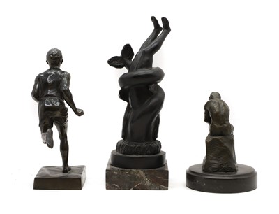 Lot 180 - Two bronze figures