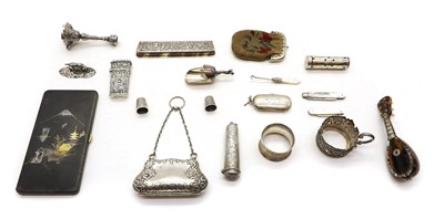 Lot 20 - A group of silver novelty items