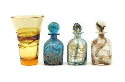 Lot 146 - A group of three Mdina glass decanters