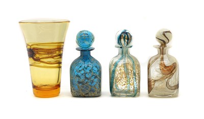 Lot 146 - A group of three Mdina glass decanters