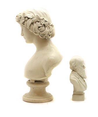 Lot 100 - A Parian Ware bust