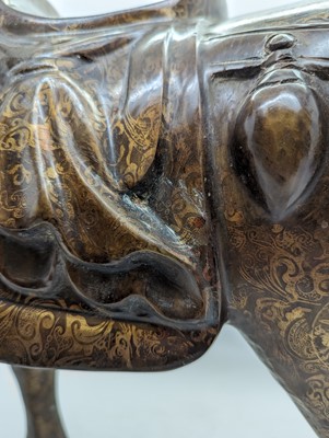 Lot 67 - A large Chinese bronze horse