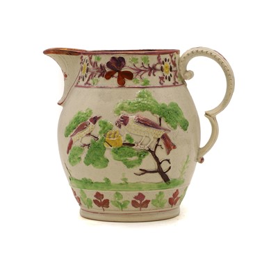 Lot 127 - A Staffordshire pearlware pottery jug