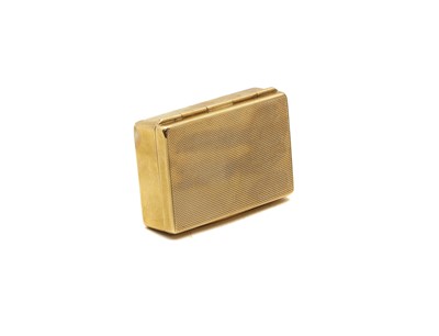 Lot 16 - A 9ct gold vesta case