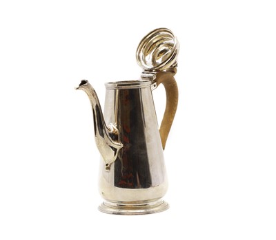 Lot 10 - A George III silver coffee pot