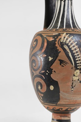 Lot 86 - An Apulian classical red-figure trefoil oinochoe