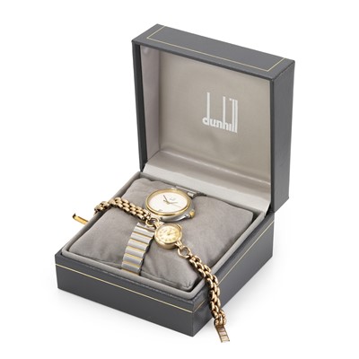 Lot 426 - A stainless steel Dunhill quartz watch and a 9ct gold Tissot mechanical watch