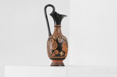 Lot 84 - An Apulian red-figure trefoil oinochoe, attributed to the painter of the Macinagrossa Stand