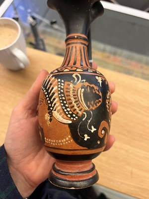 Lot 84 - An Apulian red-figure trefoil oinochoe, attributed to the painter of the Macinagrossa Stand