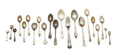 Lot 52 - A collection of silver spoons