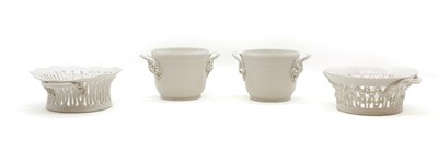Lot 102 - A pair of Royal Copenhagen porcelain wine coolers