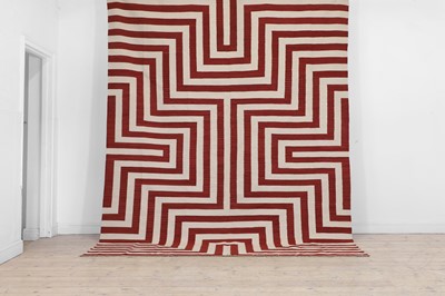 Lot A contemporary flat-weave carpet