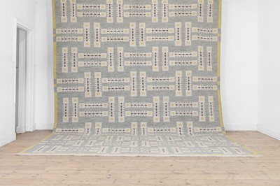 Lot 458 - A flat-weave wool carpet of Scandinavian design