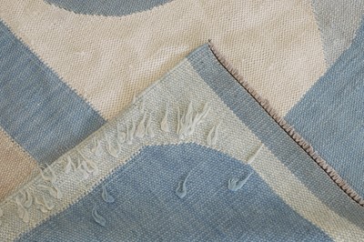 Lot 50 - A contemporary flat-weave rug of abstract design