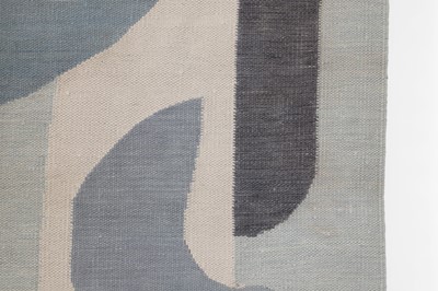 Lot 50 - A contemporary flat-weave rug of abstract design