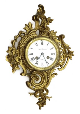 Lot 165 - A French cartel clock