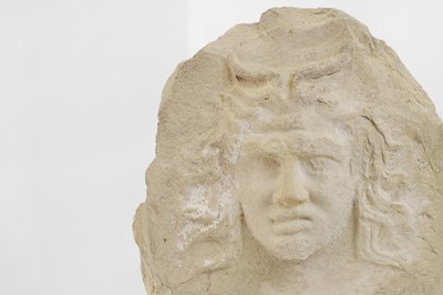 Lot 83 - A classical terracotta antefix of Pan