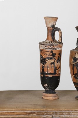 Lot 94 - An Attic black-figure pottery lekythos