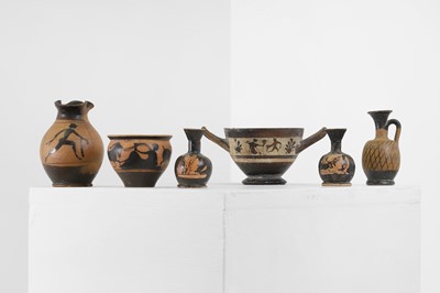 Lot 90 - A group of six small classical pottery vessels