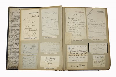 Lot 71 - Two autograph albums (19th and early 20th century)