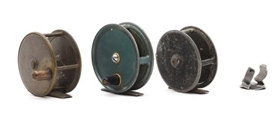 Lot 216 - A group of three fly fishing reels