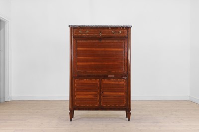 Lot 453 - A Louis XVI rosewood secrétaire à abattant