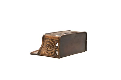 Lot 324 - A copper post box