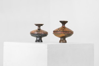 Lot 97 - A group of three Apulian pottery vessels
