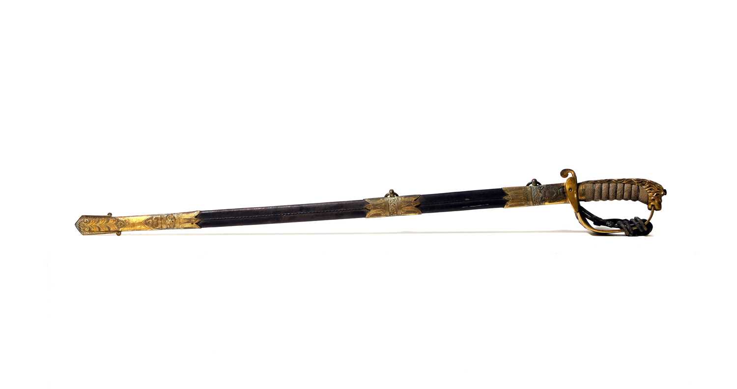 Lot A Victorian Naval Officer's sword