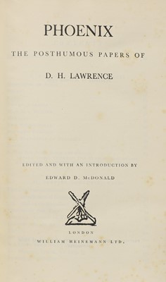 Lot 109 - Lawrence, D. H