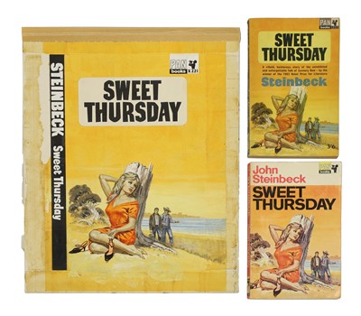Lot 89 - Original paperback book artwork for 'Sweet Thursday' by John Steinbeck