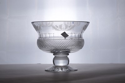 Lot 272 - An Edinburgh Crystal glass 'Thistle' bowl