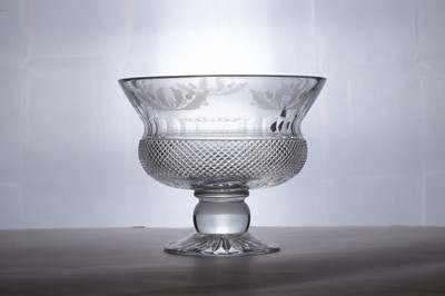 Lot 272 - An Edinburgh Crystal glass 'Thistle' bowl