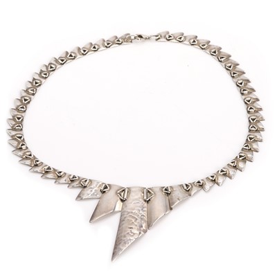 Lot 178 - A silver Cleopatra style necklace, by Tianguis Jackson