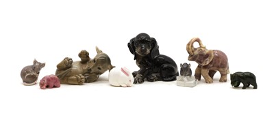 Lot 117 - A collection of porcelain animals