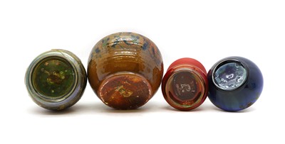 Lot 124 - A group of four Pilkington Royal Lancastrian lusterware vases