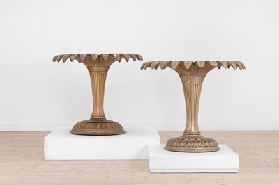Lot 136 - A matched pair of gilt table bases