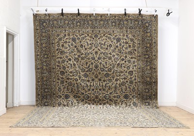 Lot 285 - A signed Kashan carpet