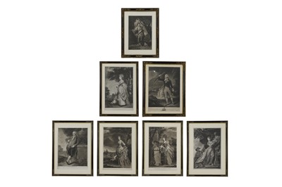 Lot 147 - A set of seven portrait mezzotint engravings