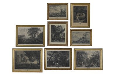 Lot 36 - A set of eight landscape prints