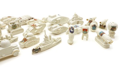 Lot 236 - A large collection of crested wares