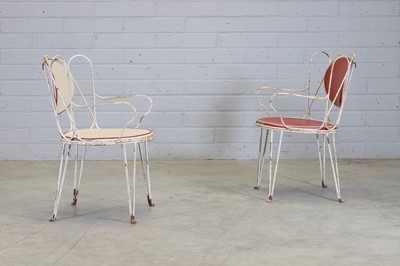 Lot 63 - A pair of French garden chairs