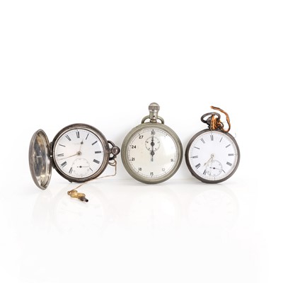 Lot 431 - A small group of silver and base metal pocket watches